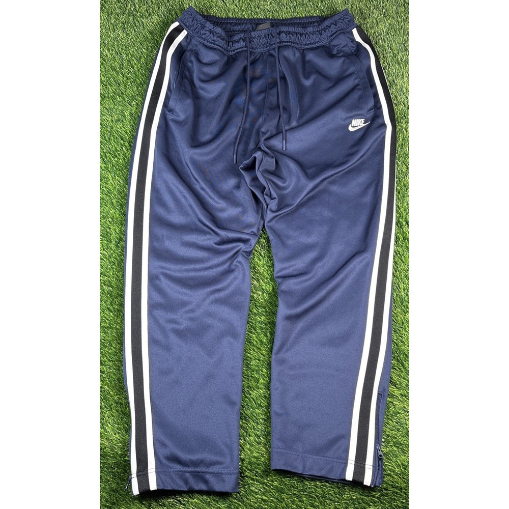 Nike Midnight Blue White Black Striped Men's XXL Soccer Track Pant  AR2246-410